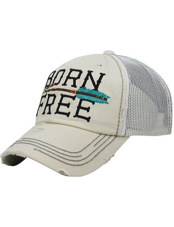 Distressed Cap-Born Free