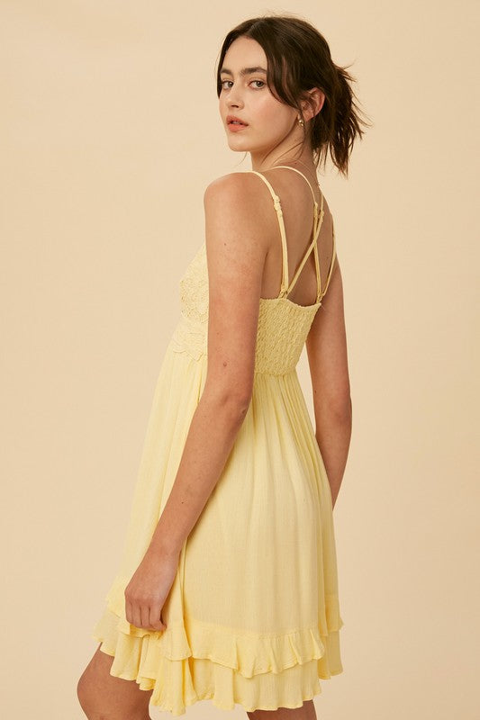 Sunshine Melina Lace Dress-Short