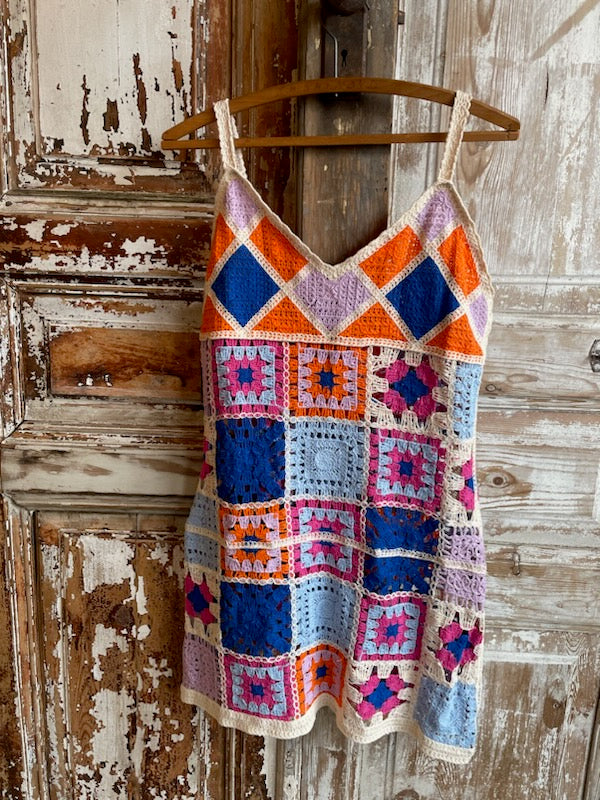 Retro Crochet Dress
