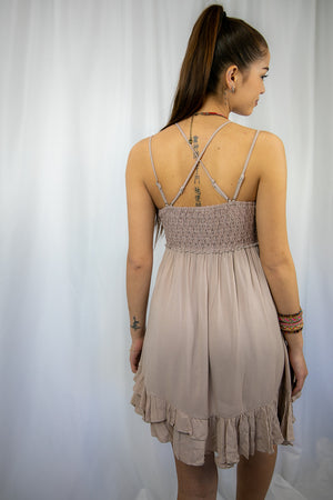 Blush Melina Lace Dress-Short