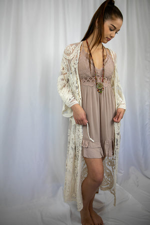 Blush Melina Lace Dress-Short