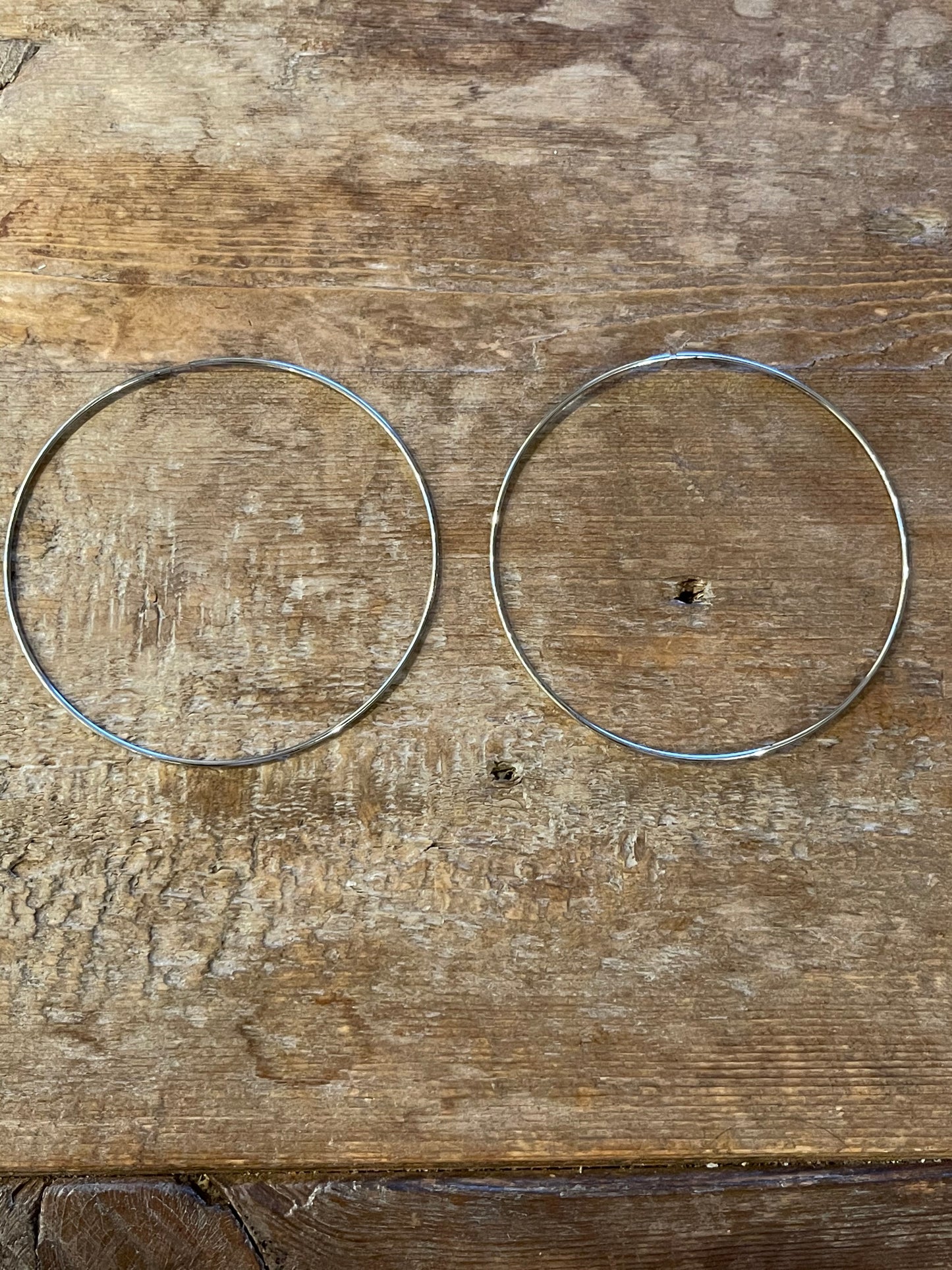 Silver Hoops