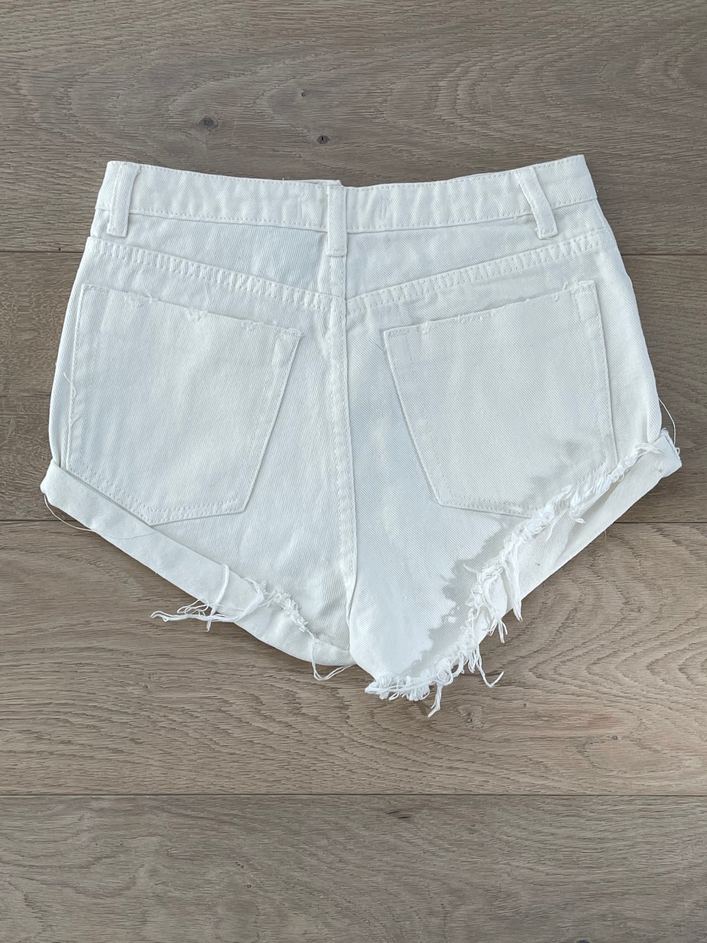 White Graffiti Shorts