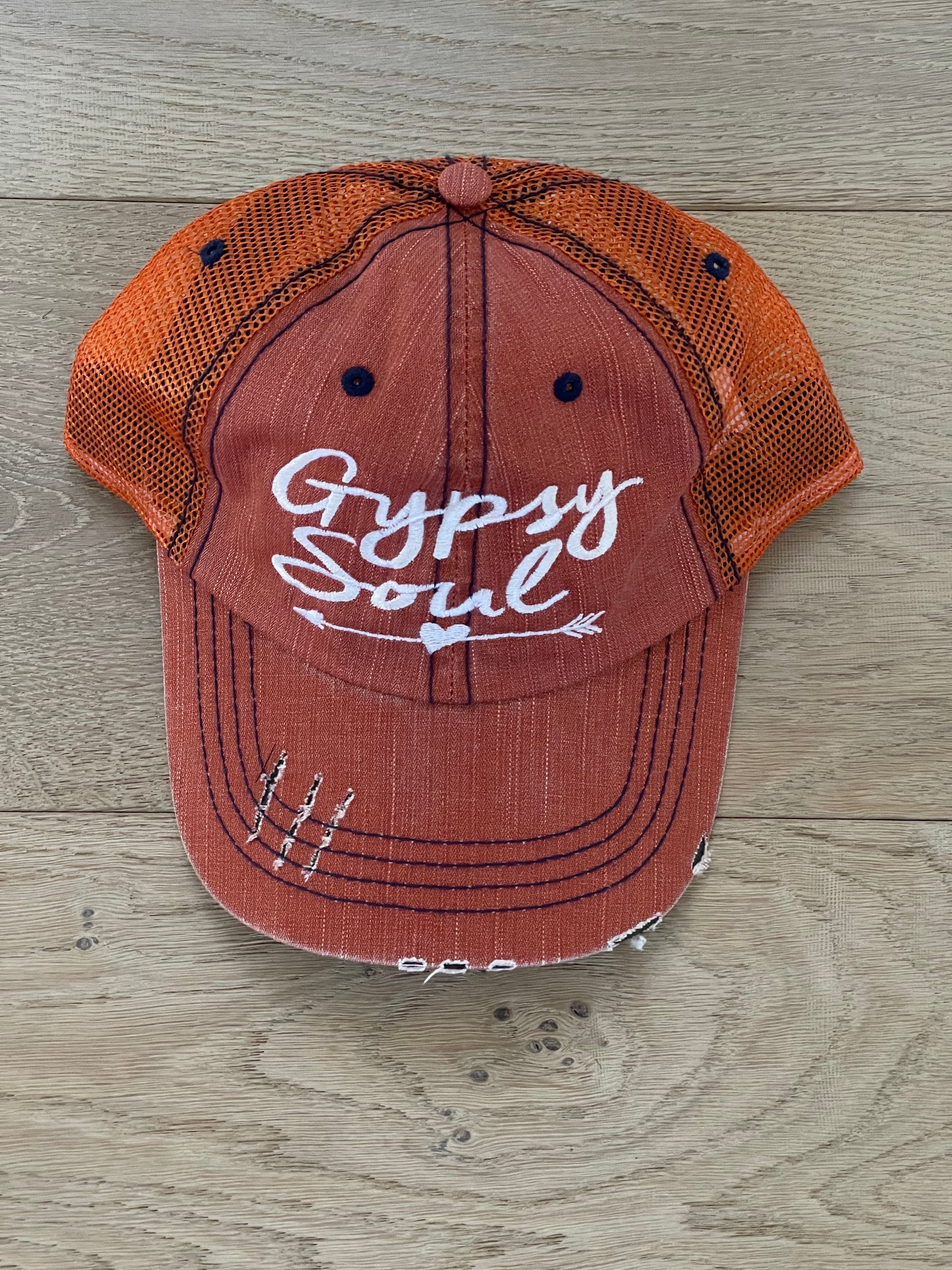 Distressed Cap-Gypsy Soul