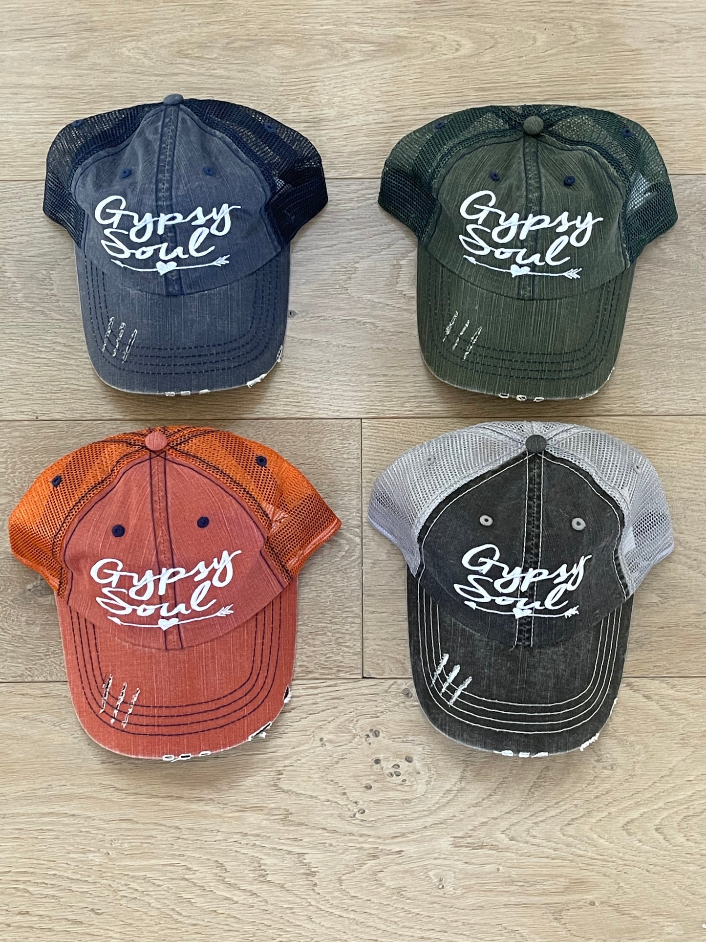 Distressed Cap-Gypsy Soul