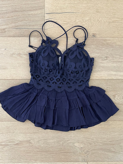 Navy Melina Top