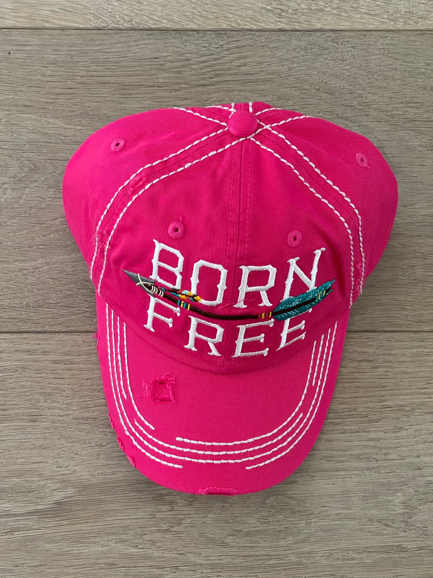 Distressed Cap-Born Free