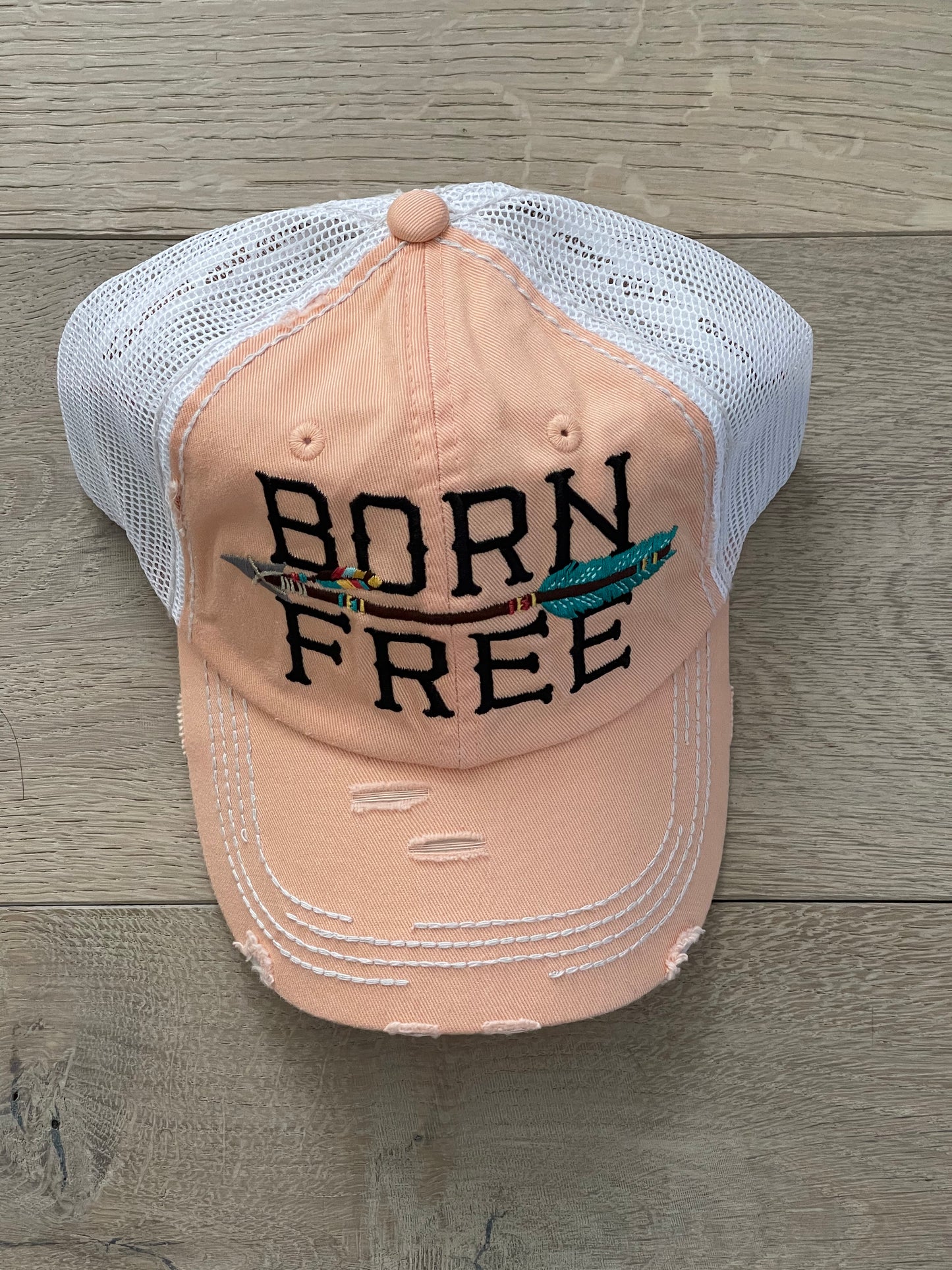 Distressed Cap-Born Free