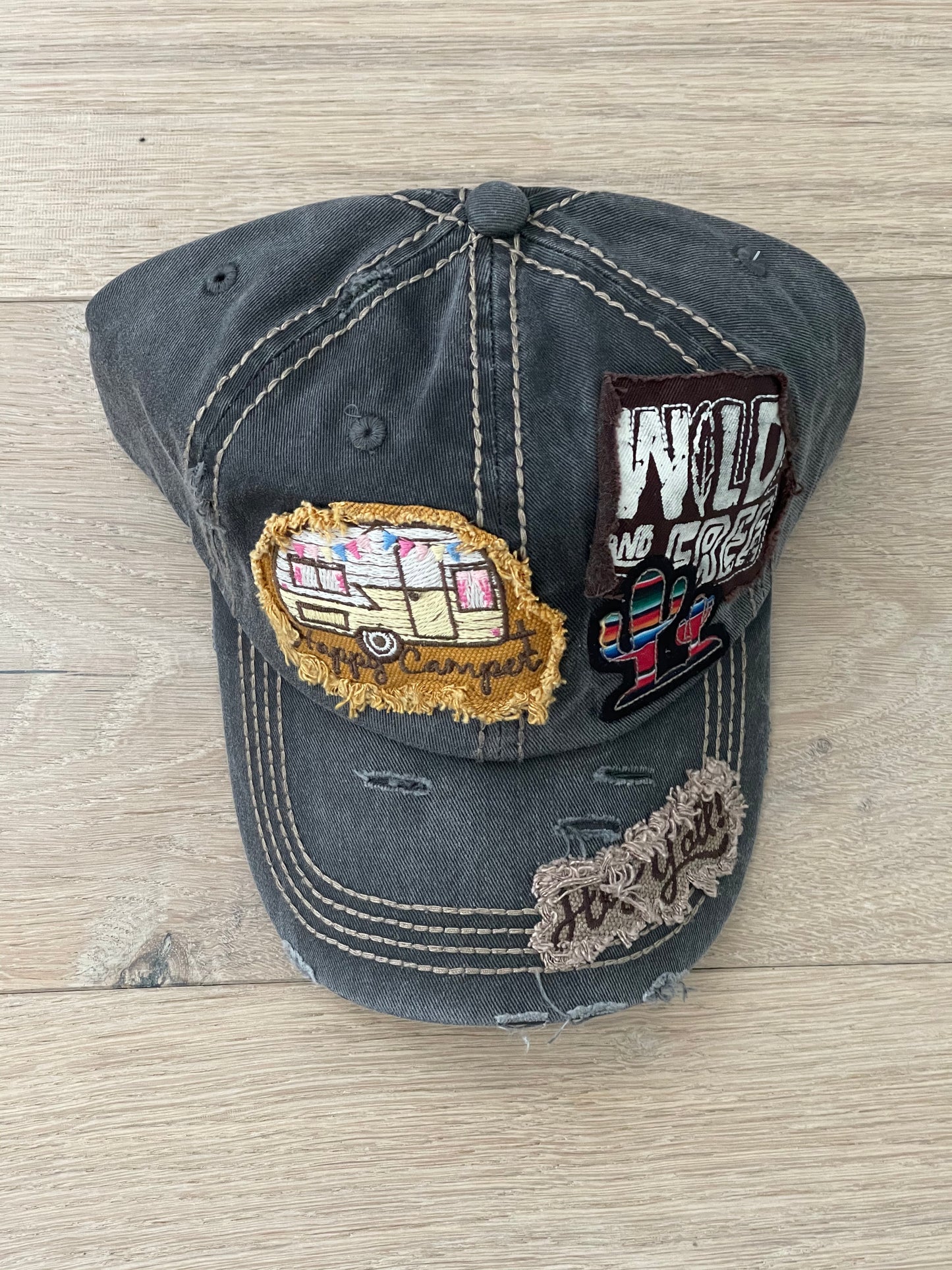 Distressed Cap-Wild & Free