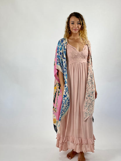 Blush Melina Lace Dress-Maxi