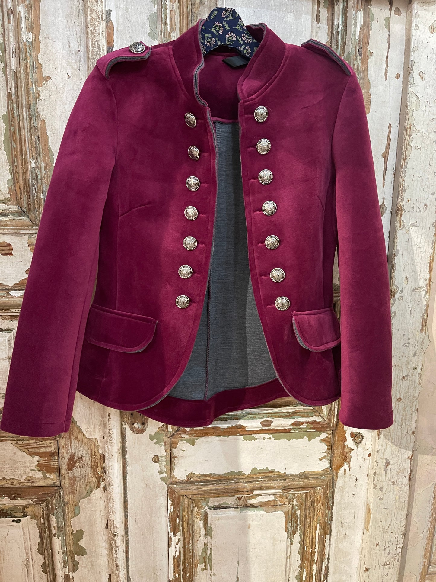 Velvet Military Jacket