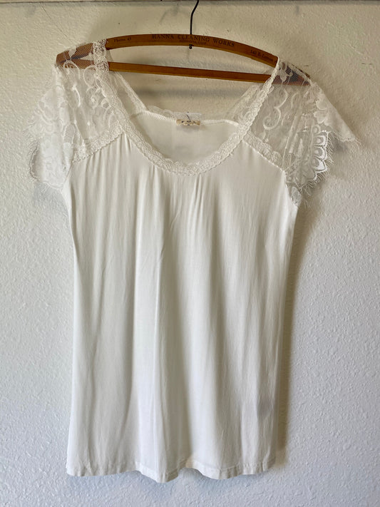Lace Sleeve Tees