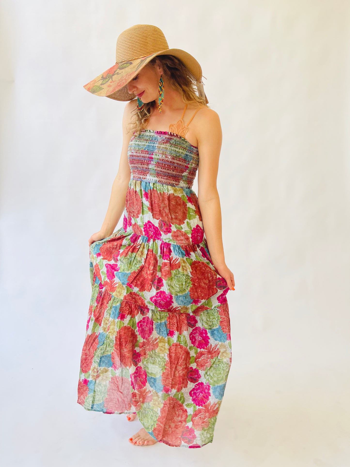 Strapless Date Maxi-Multi Color