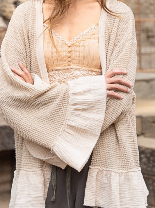 Ruffles Knit Cardi