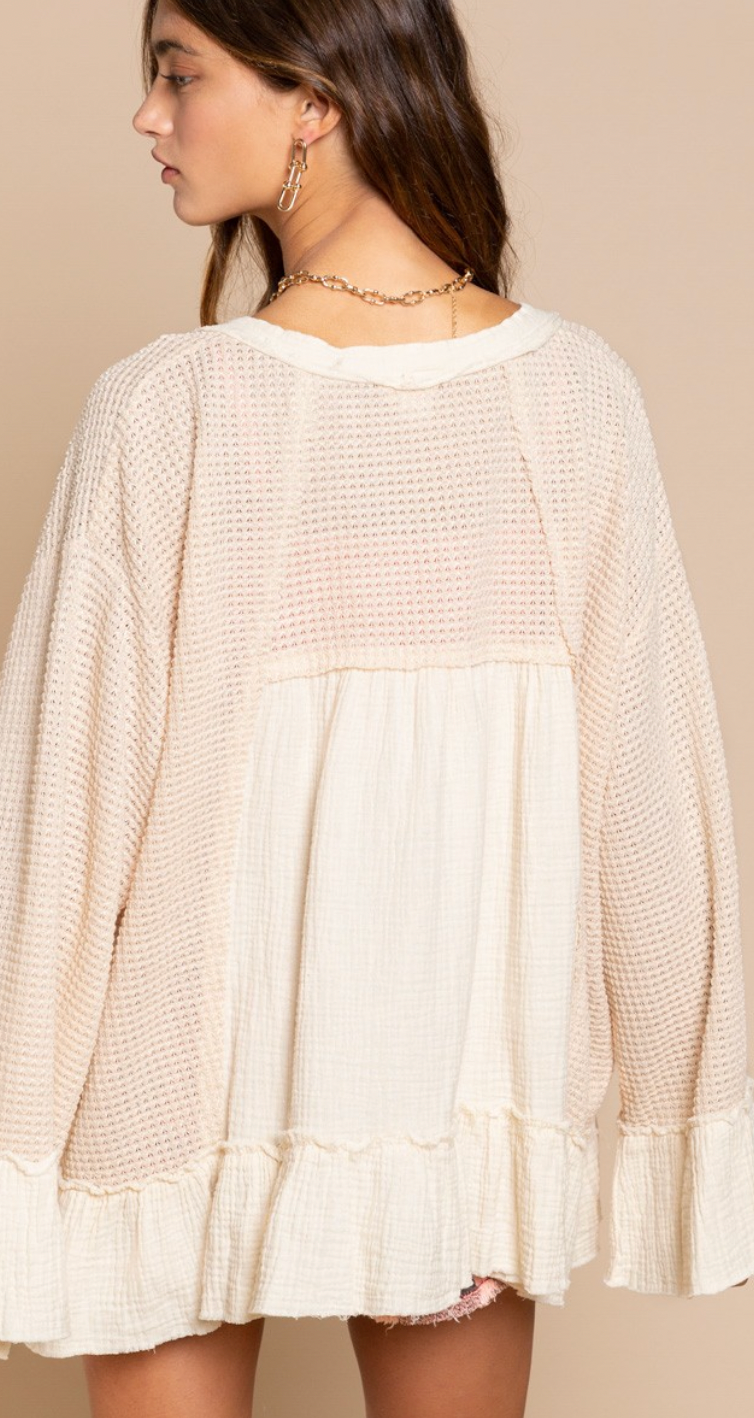 Ruffles Knit Cardi