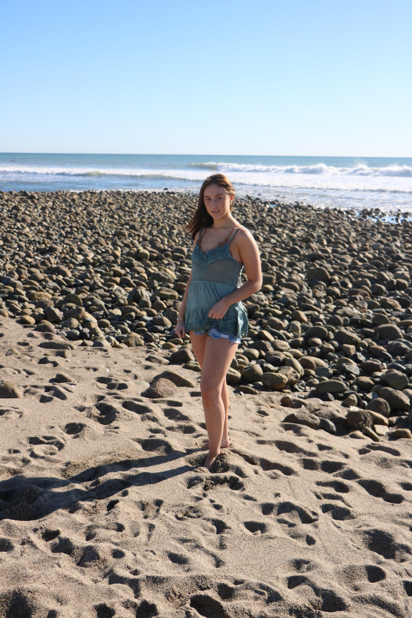 Sage Lace Tank