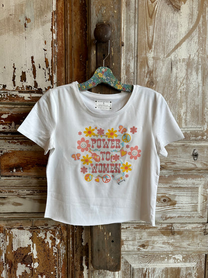 Power to Women Crop Tee